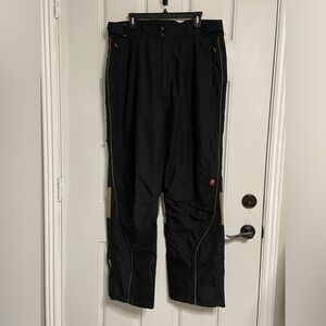 9- ALPINE DESIGN Black Insulated Fleece-Lined Snowboarding  Winter Pants